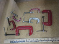 CLAMPS vintage tool clamps different sizes