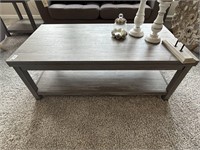 4PC COFFEE TABLE, END TABLES & MEDIA CABINET