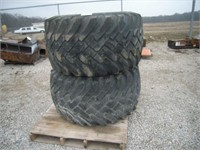 Pr. 48X25.00- 20 tires on rims