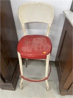 Vintage metal kitchen stool