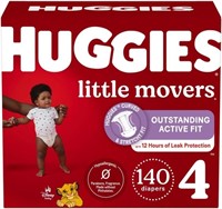 2 Packs of 70 Huggies Size 4 Diapers