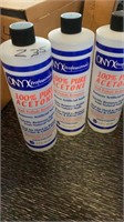 NEW BOTTLES OF ACETONE 8 OZ. BOTTLES