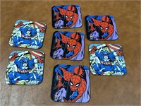 Spider-man and Captain America Coasters