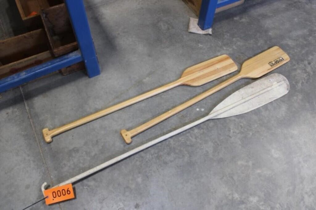 3 - Misc Wood Oars