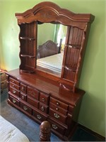 Samuel Lawrence Eight-Drawer Dresser With Mirror A