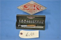 SK 1/4" socket set, 3/16" to 7/16"
