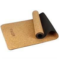FOILLER Luxury Cork Yoga Mat - Natural Organic Cor