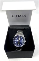 Mens Citizen Eco Drive Blue Dial Watch