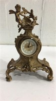 Vintage Brass Mantle Clock T16G