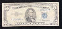 1953 A $5 Silver Certificate