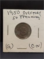 1950 German coin