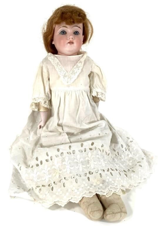 Kestner DEP 154 Bisque Head Doll Stuffed Body