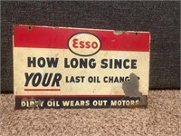 "How long since your last oil change?" Sign