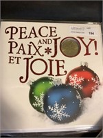 2015 Peace and Joy holiday coin set