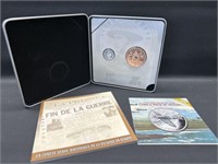 2005 60th Anni. of VE-Day coin and medallion set