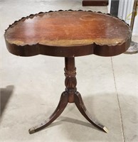 Vintage, Pedestal, pie crust table top accent