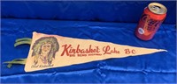 kinbasket lake Bc fanion indien canadien vintage