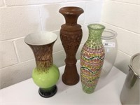 4 Misc. Large Vases