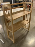 Folding Wood 3ft tall Shelf