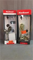 2 Kwikset front entry door handles