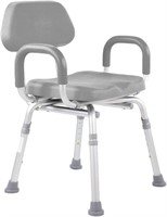 Padded Shower Chair with Armrests  Adjustable
