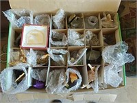 Box Of Smalls Bottles, Shells & More
