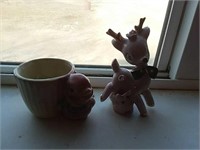 (2) Vintage Figurines Marked Wales and USA
