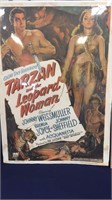 Vintage Tarzan and Leopard Woman Movie Poster