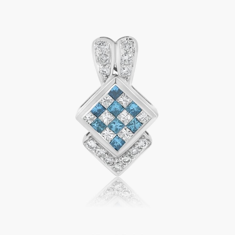 14K WHITE GOLD 0.66CT DIAMOND PENDANT