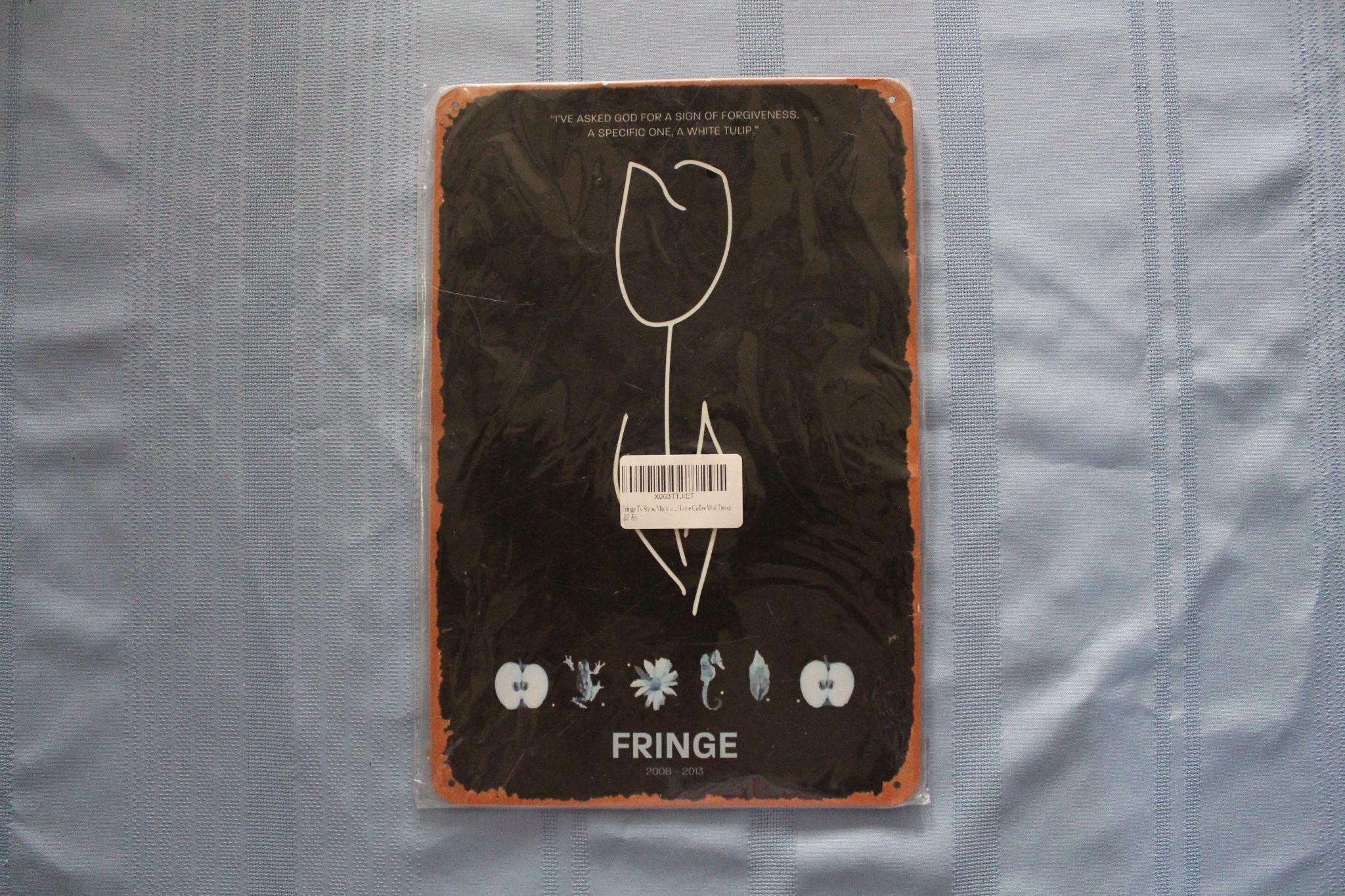 Retro Tin Sign "Fringe"
