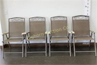 Outdoor Folding Chairs 4pc lot