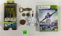 Xbox 360 Madden NFL,Cavalier Darts&misc