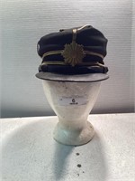 WWII JAPANESE ARMY OFFICER'S DRESS VISOR HAT