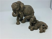 pair of ceramic elephants