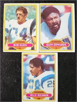 Football Cards Chargers - Klien. Edward's.