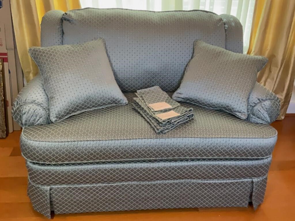 Upholstered Loveseat with Twin Pull Out Bed #1