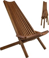 Tamarack Folding Wooden Chair - Acacia