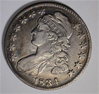 1834 BUST HALF DOLLAR, VF/XF