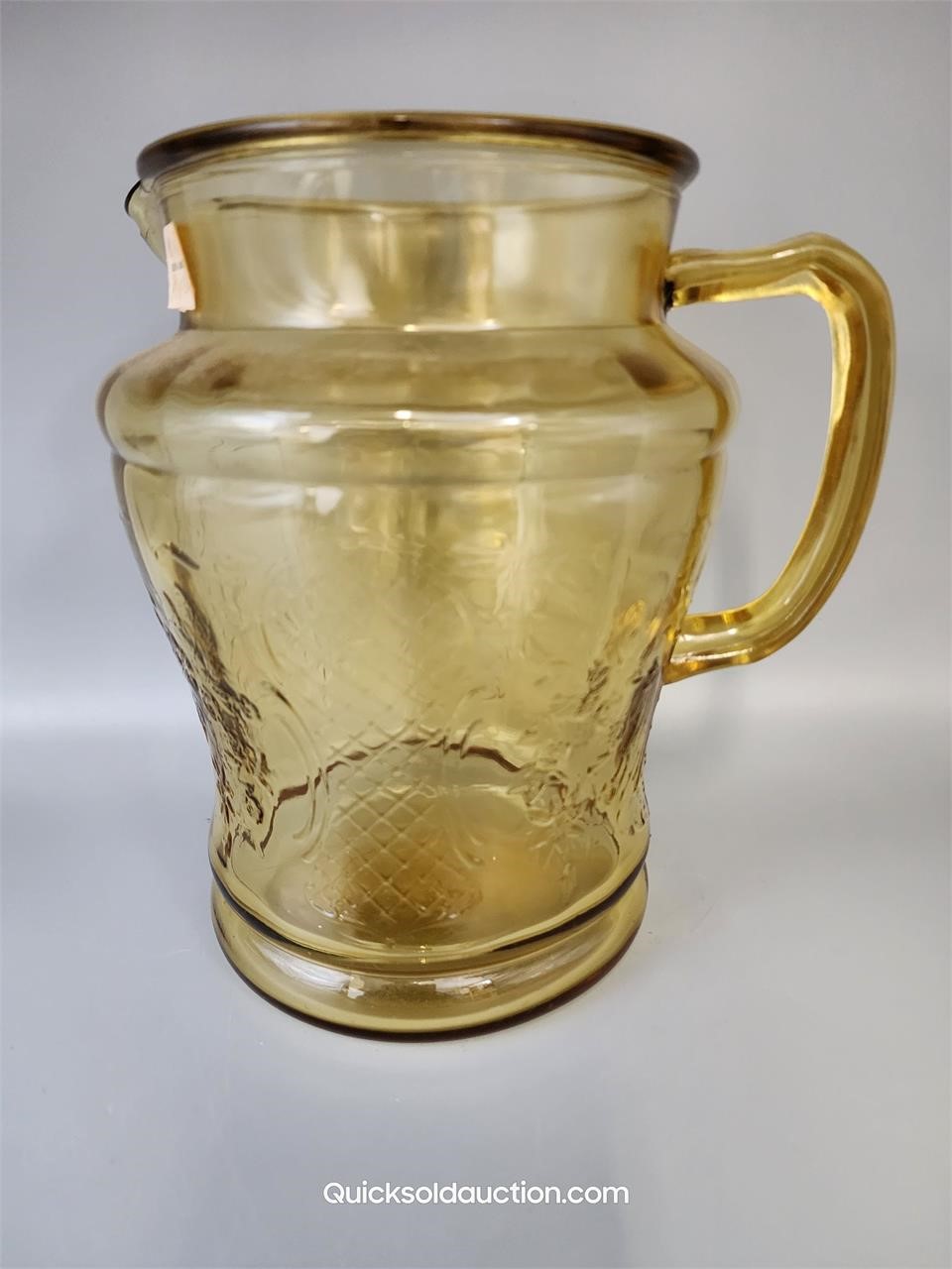 1930's Federal Glass Depression Normandie Pitcher