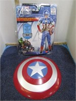 CAPTAIN AMERICA COSTUME -- CHILDS MED