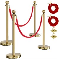 YITAHOME Red Carpet Ropes and Poles  Stanchions