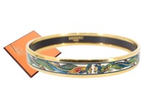 Hermes Enamel Bangle Bracelet