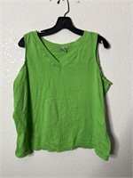 Vintage Green Gitano Femme Tank Top Shirt
