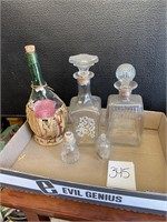 VTG glass decanters