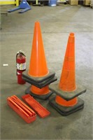 ABC Fire Extinguisher, Various Cones & Constructio