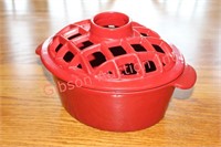 Red Cast Iron Plow & Hearth Steamer for Wood Stove