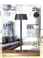 Dawn Rise Led Table Lamp With Touch Switch 2 Pack