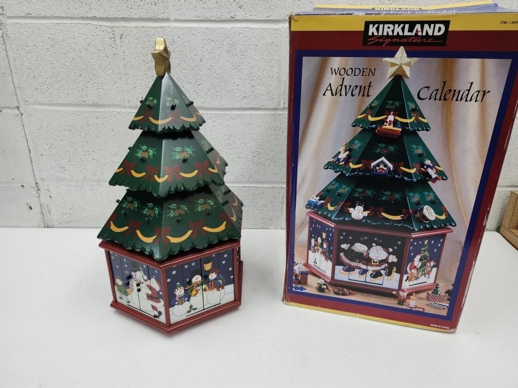 Kirkland Wood Advent Calender 20" Christmas Tree