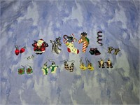 Asst Christmas earrings and pins