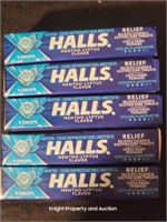 5 Halls Blue Mentho-lyptus 9 Drop per package